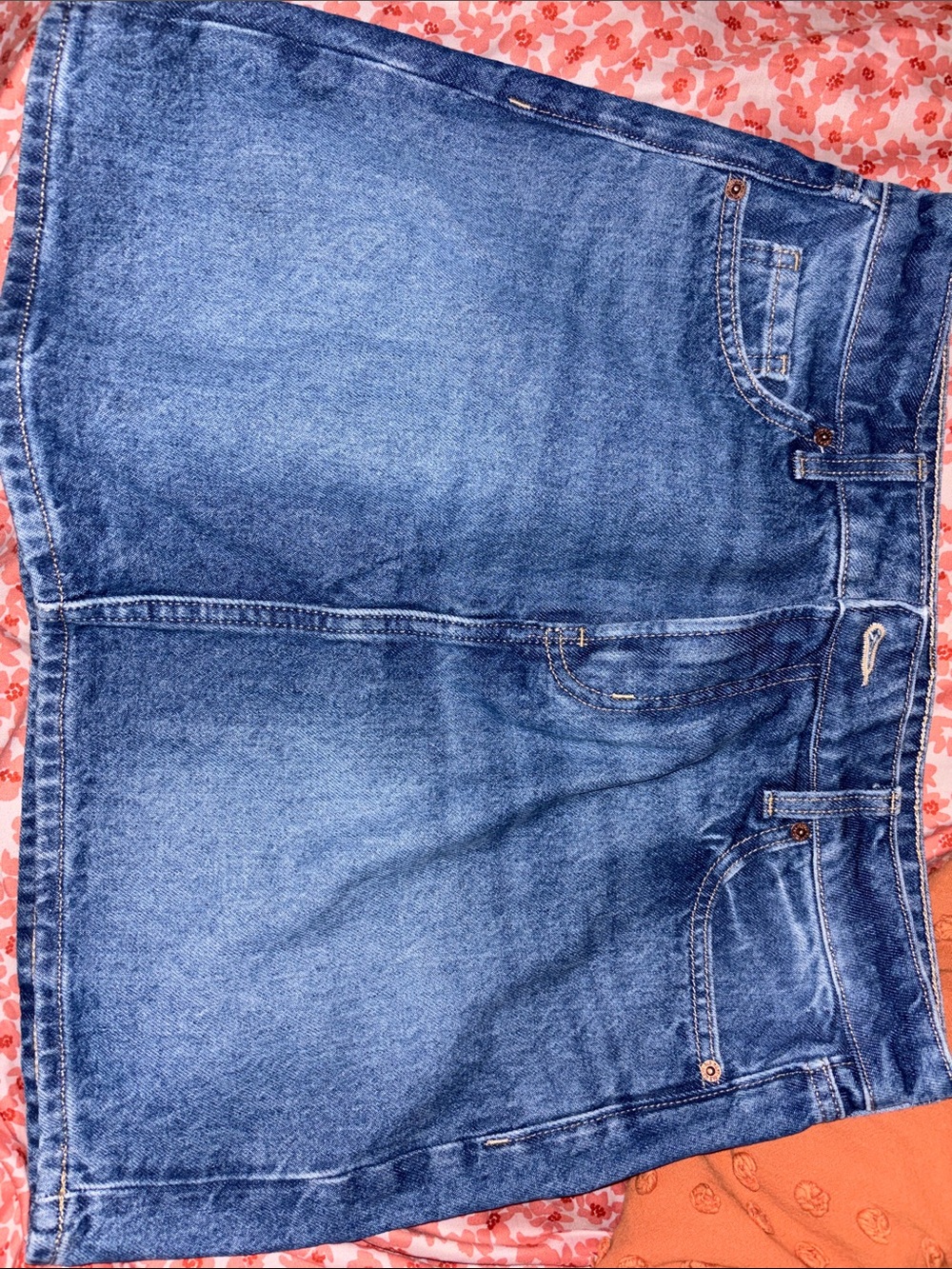 Old Navy Blue Denim Skirt - Classic Wash